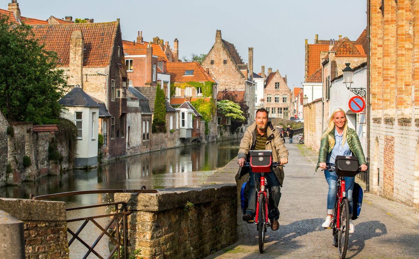 Cycling in Bruges
